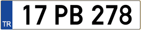 Trailer License Plate